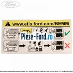 Eticheta informare mod alimentare combustibil Ford Transit 2006-2014 2.2 TDCi RWD 100 cai diesel