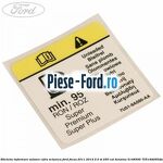 Eticheta informare mod alimentare combustibil Ford Focus 2011-2014 2.0 ST 250 cai benzina