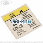 Eticheta informare mod alimentare combustibil Ford Focus 2014-2018 1.5 EcoBoost 182 cai benzina