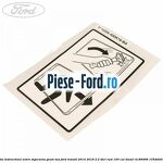 Eticheta informare usa stanga fata Ford Transit 2014-2018 2.2 TDCi RWD 100 cai diesel