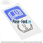 Eticheta informare valoare cifra octanica Ford Fiesta 2013-2017 1.0 EcoBoost 100 cai benzina