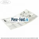 Eticheta valori aer conditionat R134A Ford Transit Connect 2013-2018 1.5 TDCi 120 cai diesel