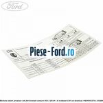 Eticheta valori aer conditionat R134 Ford Transit Connect 2013-2018 1.6 EcoBoost 150 cai benzina
