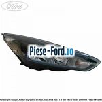 Far dreapta halogen, fundal negru cu DRL Ford Focus 2014-2018 1.6 TDCi 95 cai diesel