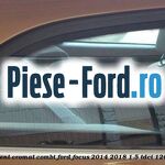 Geam custode spate dreapta, cu ornament cromat, 5 usi Hatch Ford Focus 2014-2018 1.5 TDCi 120 cai diesel