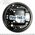 Platou tambur frana dreapta 180 mm fara ABS Ford Fiesta 1996-2001 1.25 i 16V 75 cai #0556FED13A Platou tambur frana dreapta 180 mm fara ABS Ford Fiesta 1996-2001 1.25 i 16V 75 cai #0556FED13A